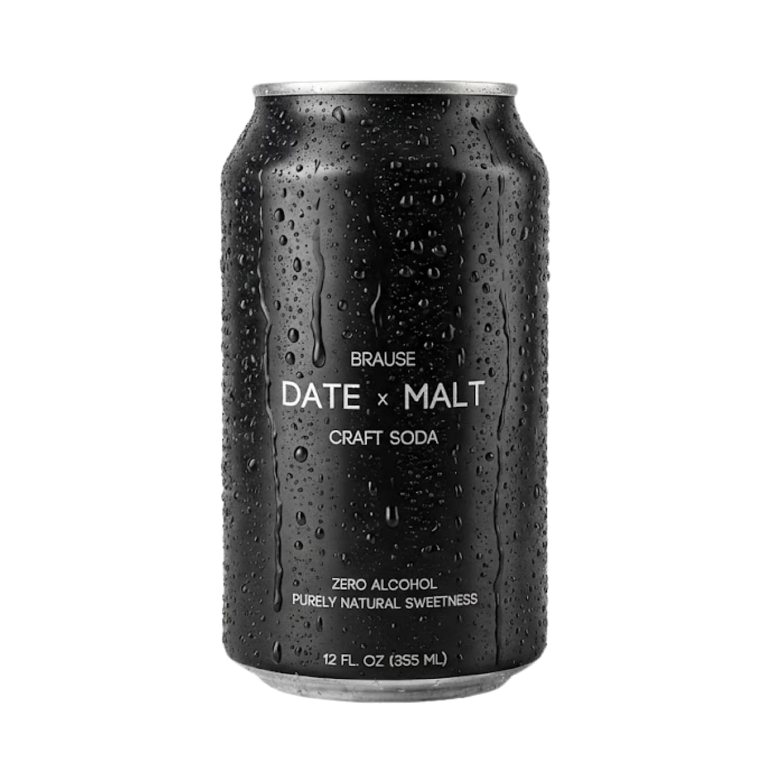 Brause Date x Malt German Craft Beverage, Award-Winning Premium Non-Alcoholic Stout/Porter/Malt Beer, Roasted Coffee + Caramel Chocolate, Zero Alcohol, Purely Natural Sweetness, Clean & Honest Ingredients, Luxury Design & Feel, 12-Pack of 12oz Cans