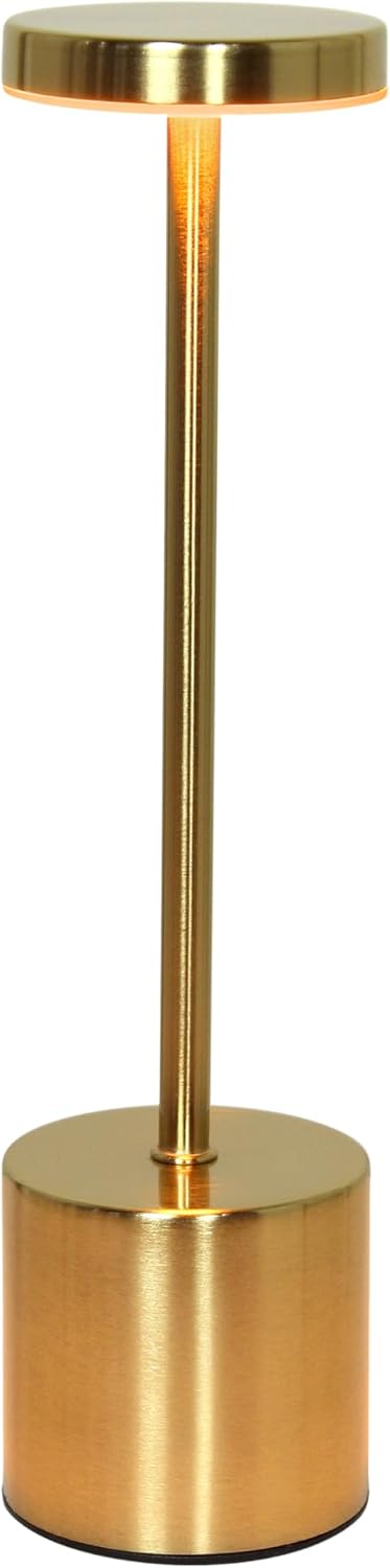 Gold Mushroom Magic Disc Dimming Cordless Touch Sensor Stick Lamp
