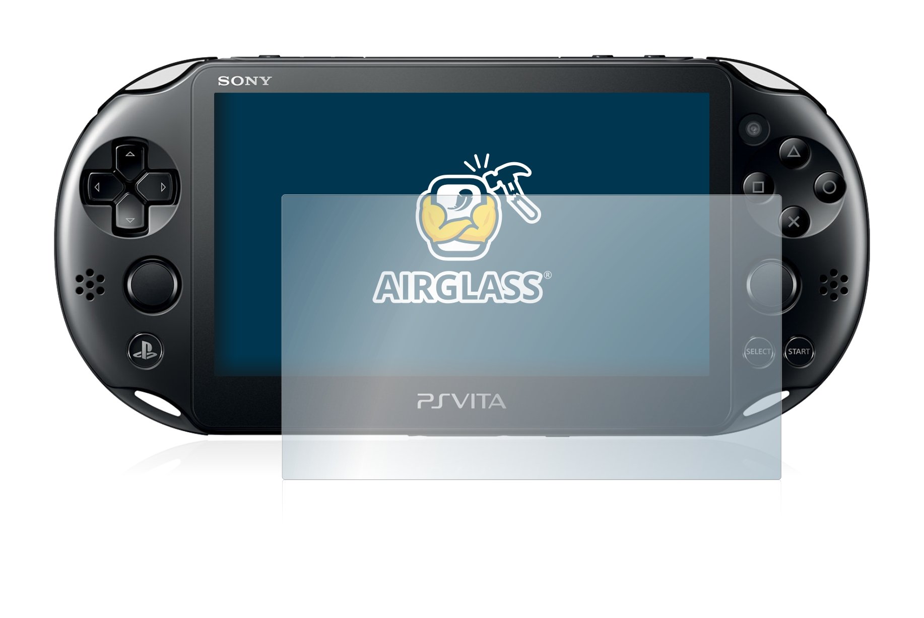 BROTECT Schutzglas für Sony Playstation Vita Schutzfolie Panzer Folie Glas Displayschutz Made in Germany [Kratzfest 9H, Anti-Fingerprint,Transparent]