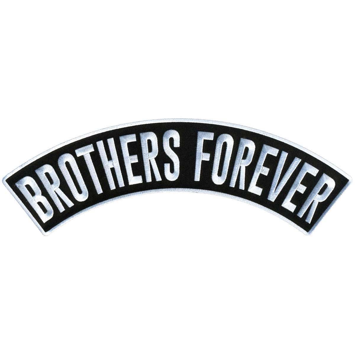 Hot Leathers Brothers Forever 12” X 3” Top Rocker Patch PPM4117-12 Width x 3 Height Inches