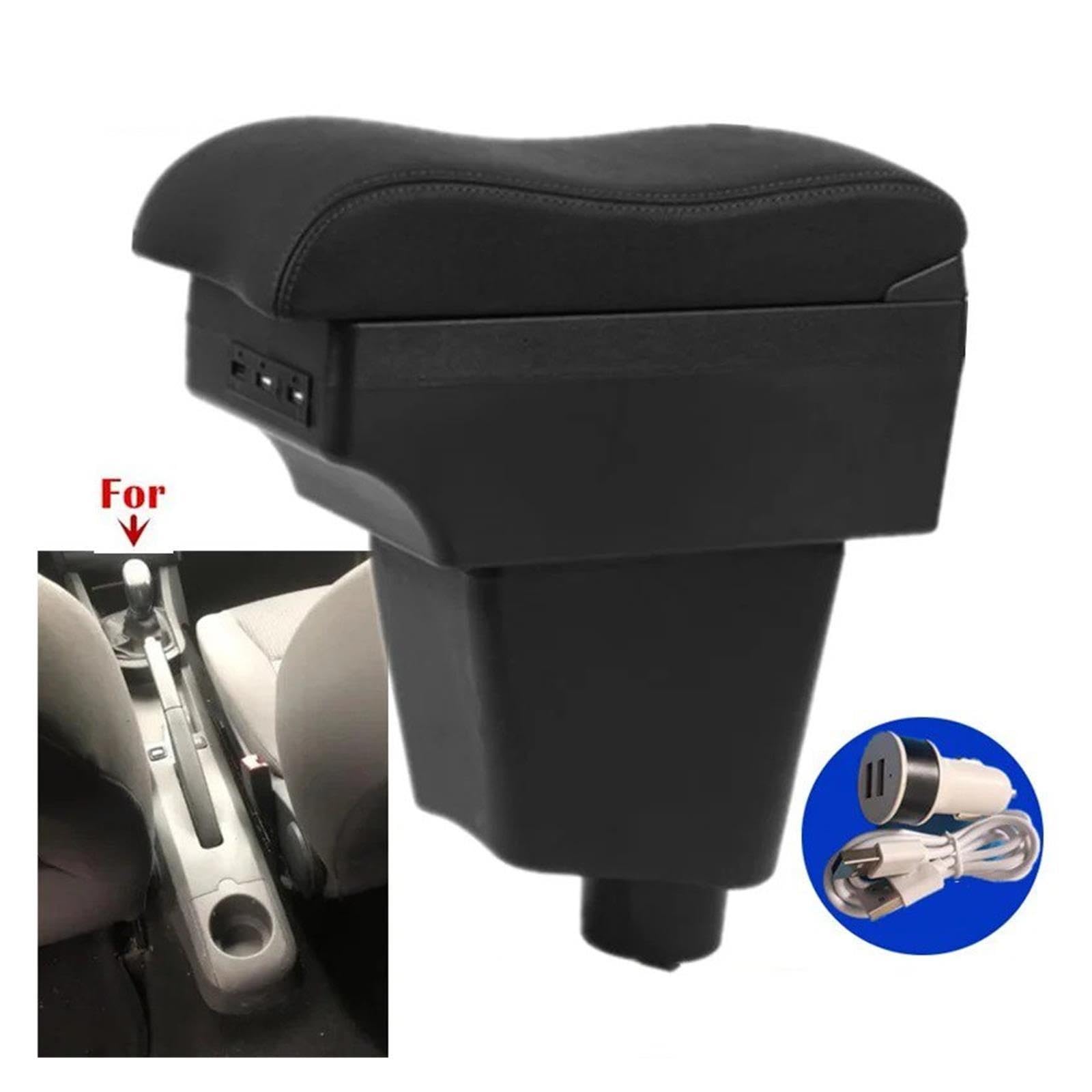 Caja Almacenamiento Reposabrazos Coche Para SEAT Para Ibiza III 6j 6L