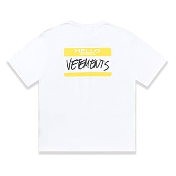 2023ss Hello My Name Is Vetements T-Shirt Men Women 1:1 2023ss Hello My Name Is Vetements T-Shirt Men Women 1:1