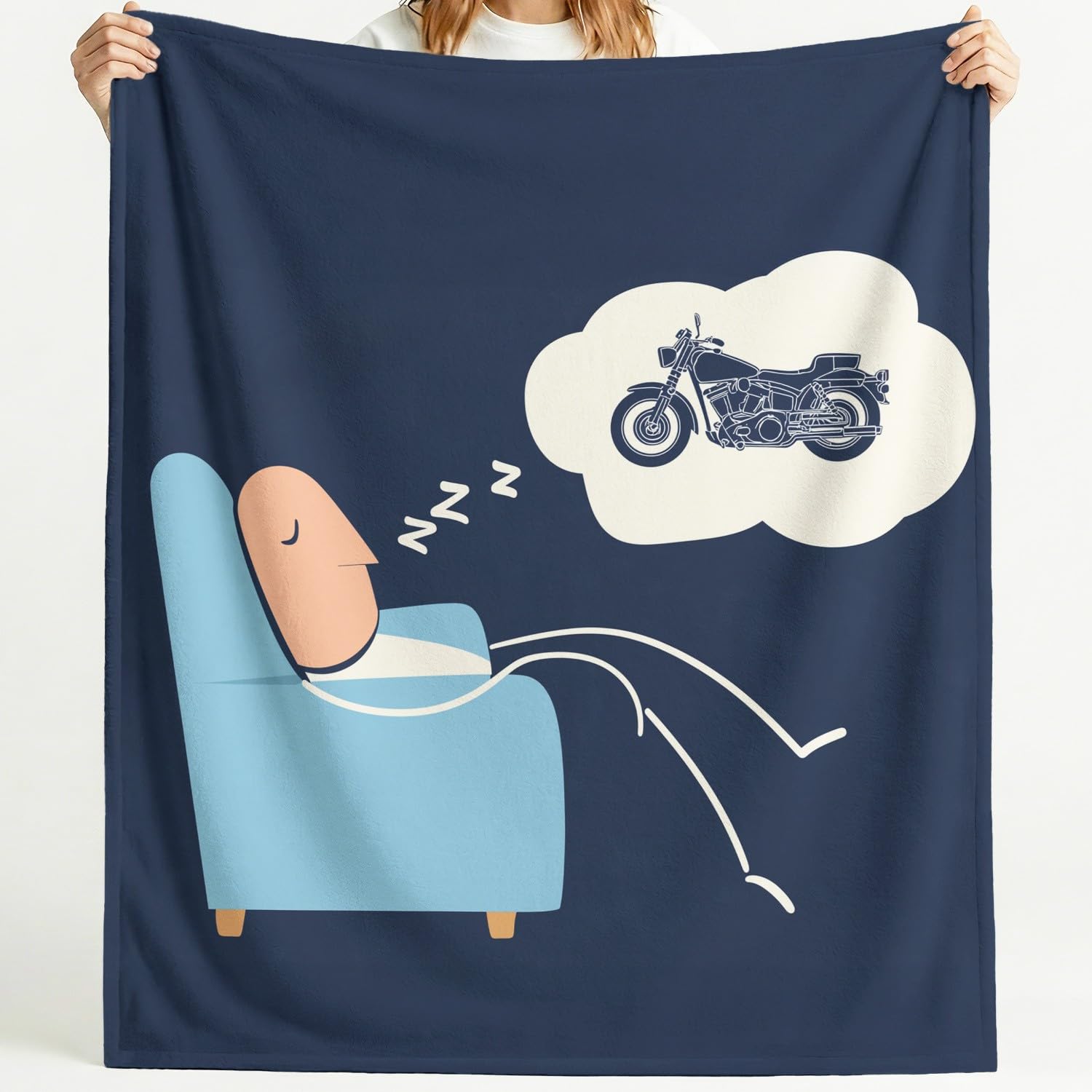 Générique Koc flanelowy w kratę 150 cm x 200 cm grube jesienne koce polarowe ciepłe, prosty komiks zabawny humorystyczny zabawny bałwan mecz miękki sen lekkie koce