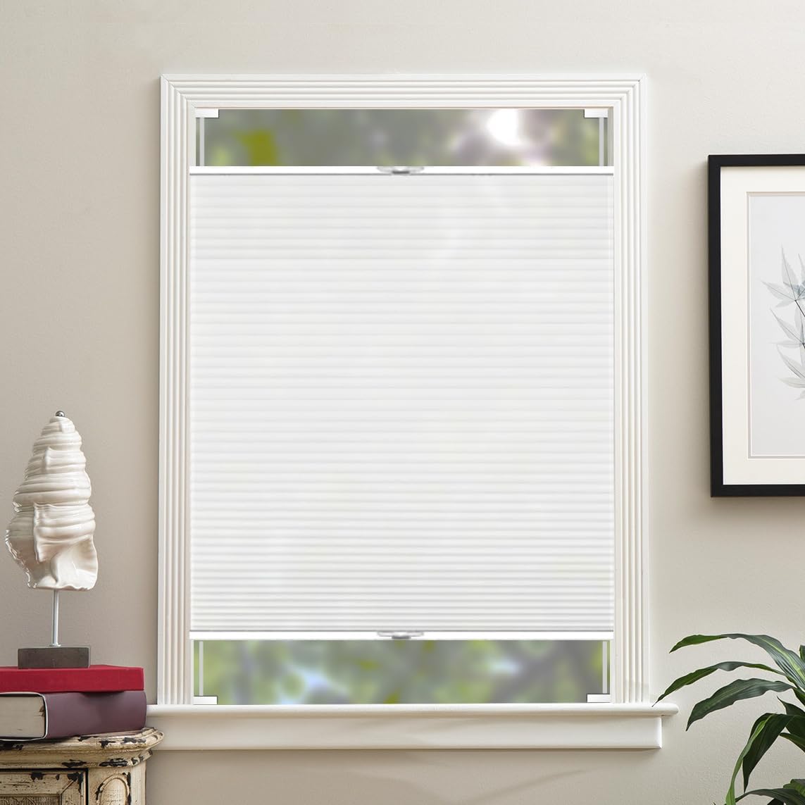 custom size tension holding top down bottom up cellular shades, privacy light filtering top down bottom up cellular shades, energy-saving honeycomb blinds, noise reduction honeycomb blinds