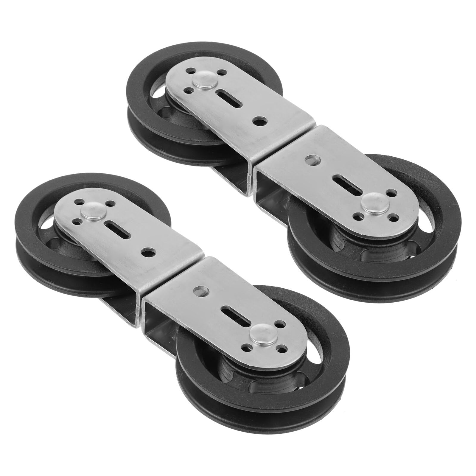 GARVALON Doppelrollensystem mit Geräuscharmen Lager 2 Stück aus Edelstahl und Kunststoff und Präzises Widerstandstraining für Fitnessgeräte im Fitnessstudio