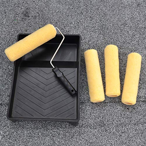 image for KingOrigin Premium 18 Piece Multi use 9 inch Paint Rollers,Roller, Pai