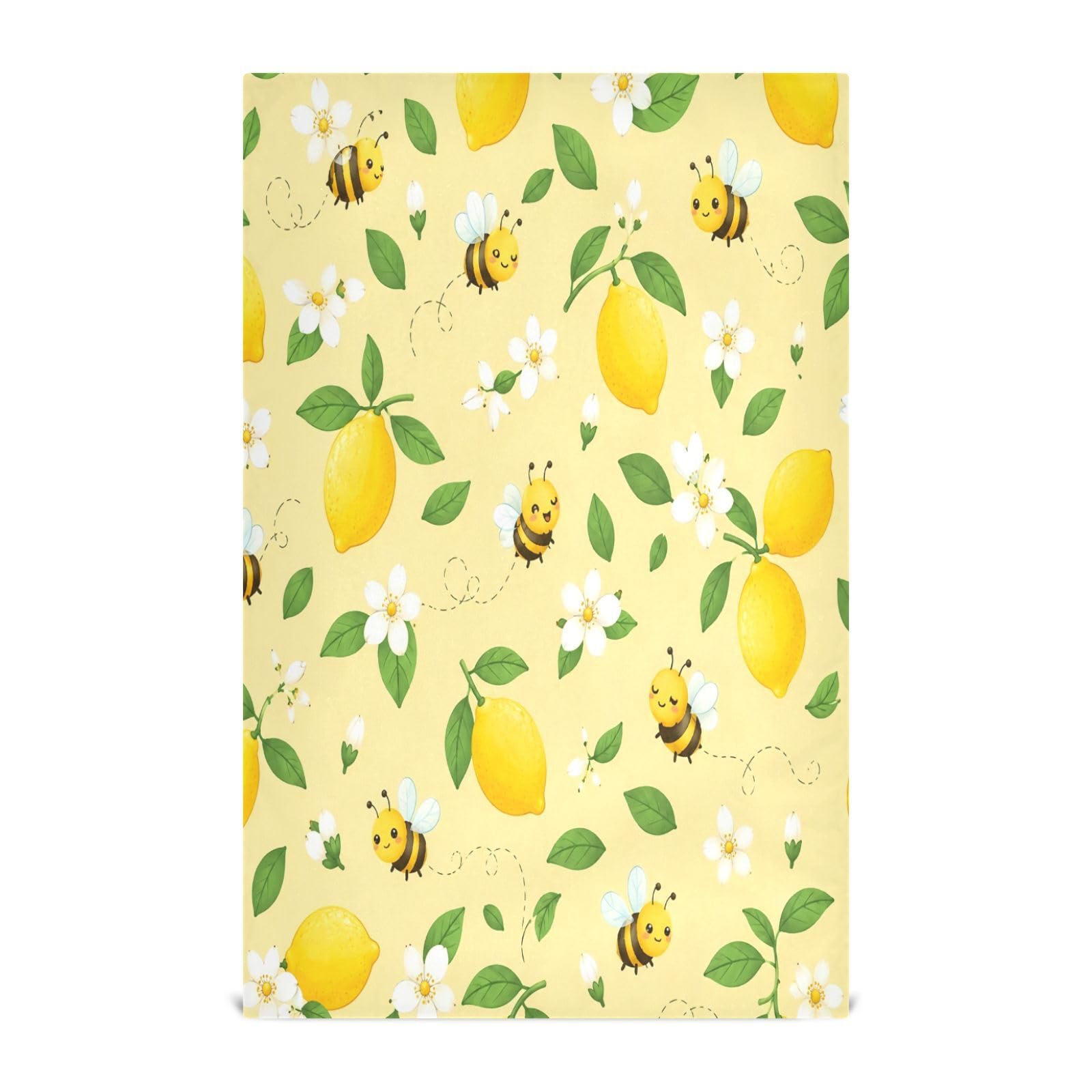 Cgiub Lemon Tea Towels for Kitchen 6pcs Soft Kitchen Towels Absorbent & Quick Drying Dish Cloth for Household & Cleaning, 71.1x45.7cm