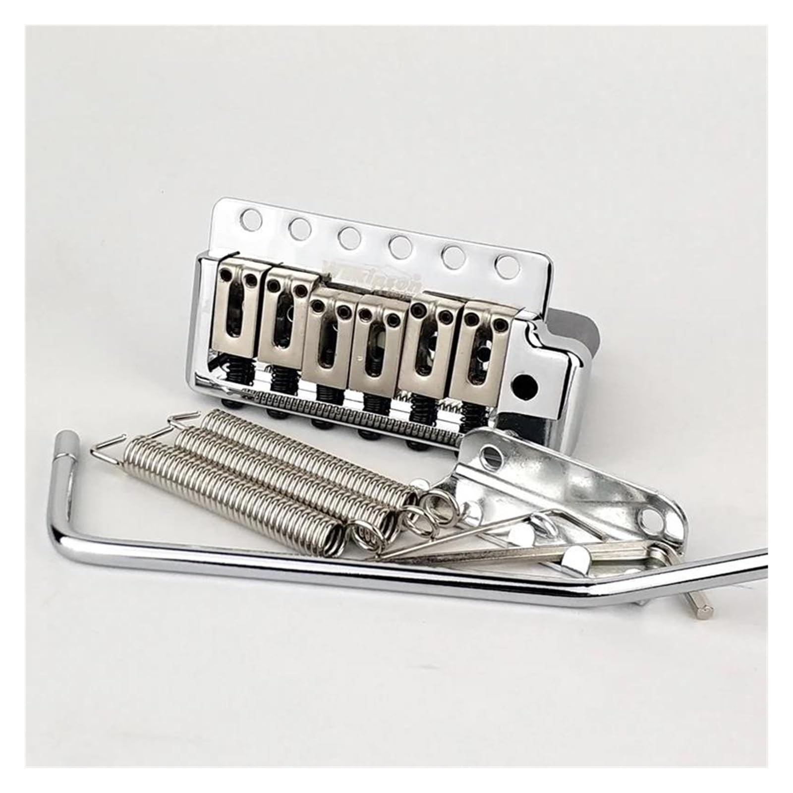 ponte sostitutivo per chitarra Chitarra Elettrica Cromata Argento Fissa 6 Viti Per Ponte ST Tremolo Vibrato