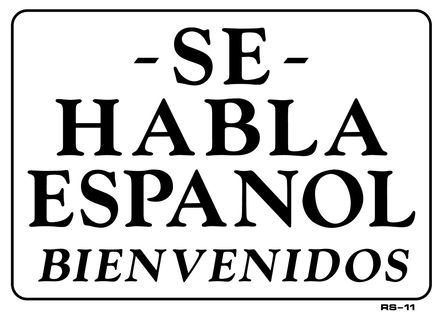 CafePress "Se Habla Español" Spanish Speaking Bumper Sticker Decal - 10" X 3" Vinyl
