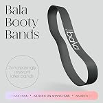 Bala Booty Bandes Bandes de résistance pour les femmes & Les hommes, 5-Pack - Bandes d'exercice élastiques pour travailler dehors - Poitrine, cheville, jambes & Bandes de bottes - Bandes de résistance à l'entraînement pour le Yoga, Pilates, Force Training