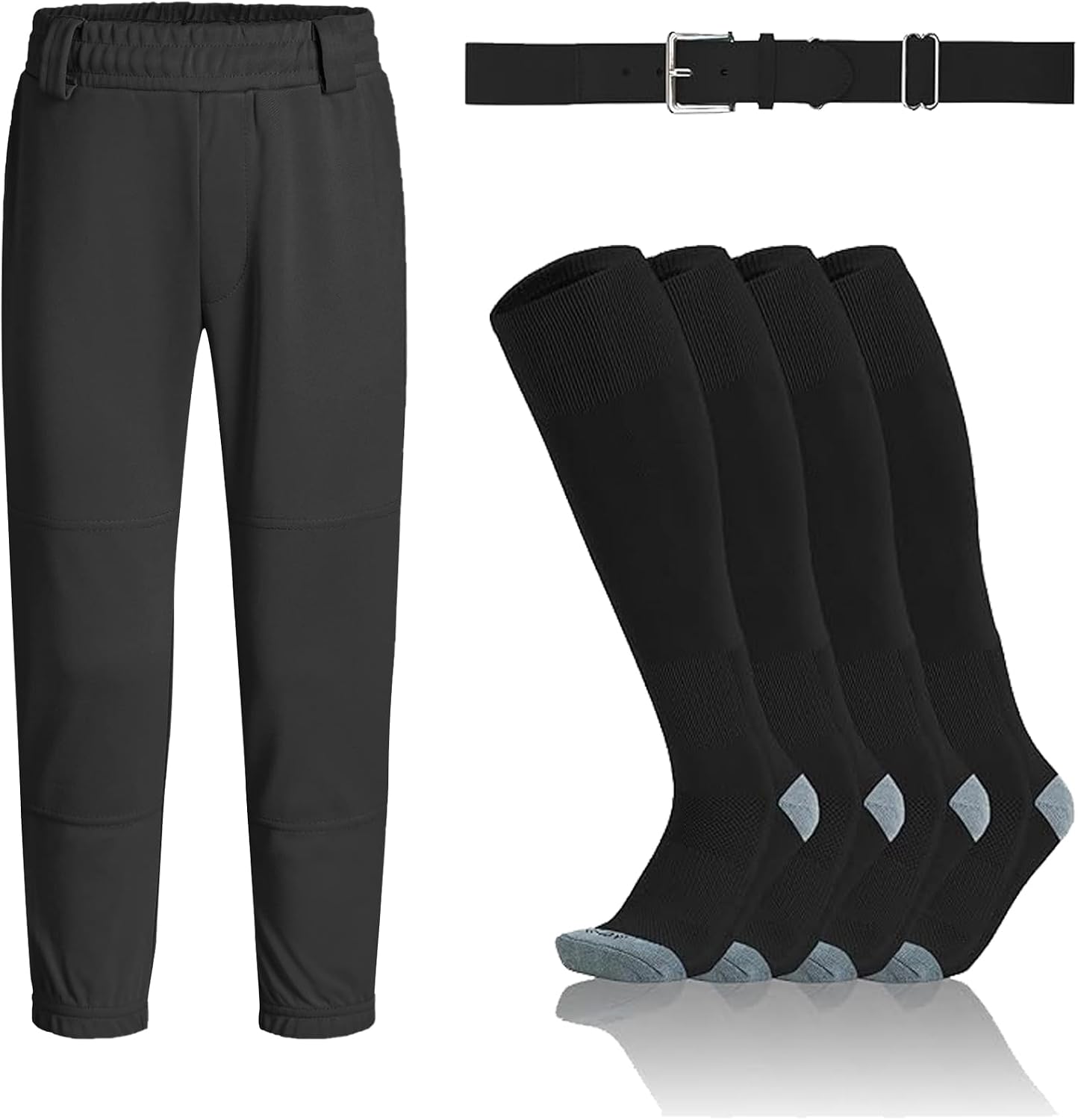 QBK 2-17Y Baseball Pants+Baseball 2 Socks& 1Belt