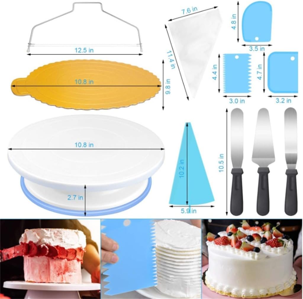 103 Piece Cake Baking Tool Set Cake Turntable Set Combination Flower Mouth
