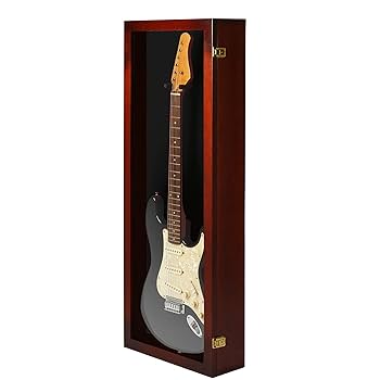 Amazon.co.jp: 木製 ギターディスプレイケース チェリー : 楽器