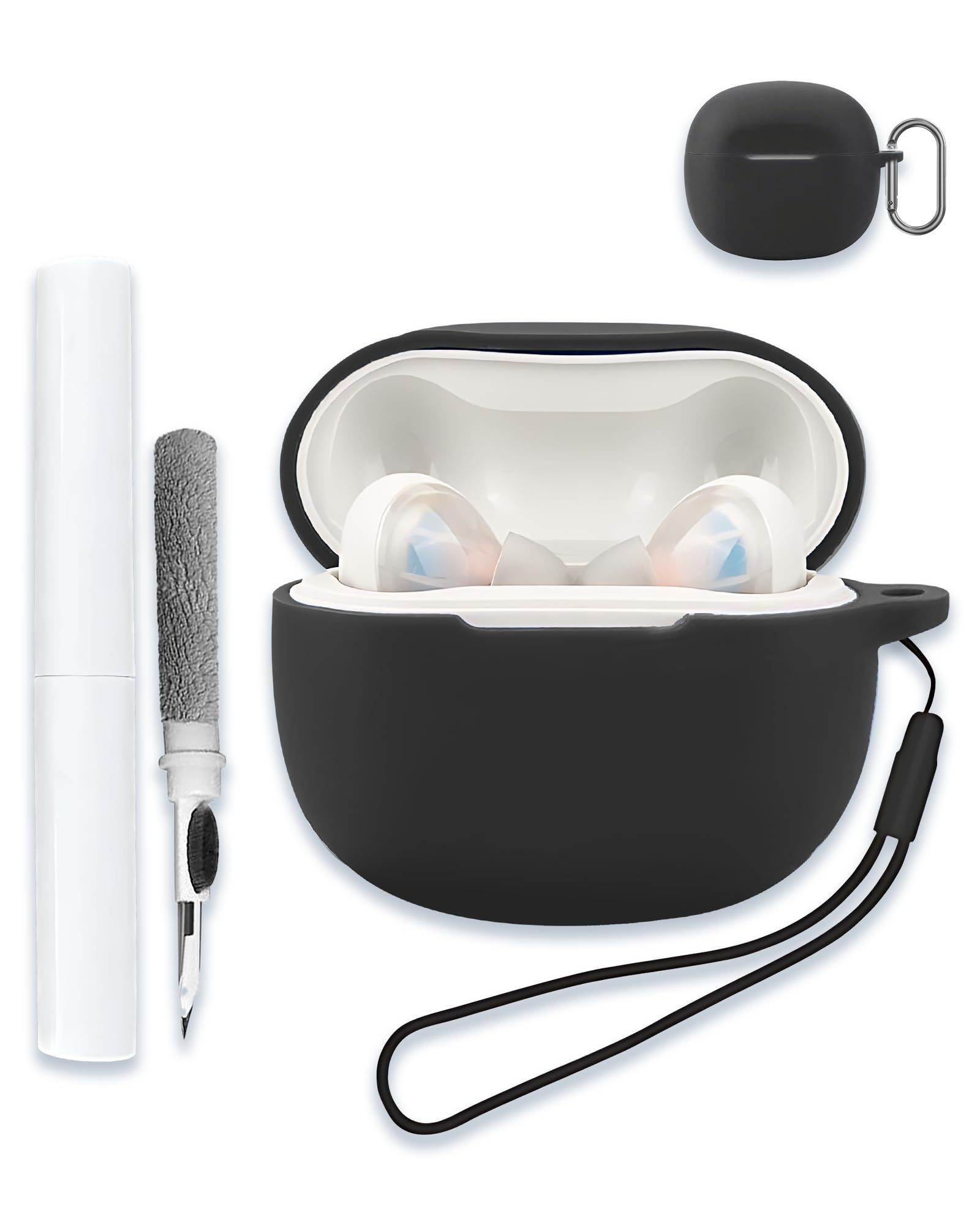 for Skullcandy Rail/Skullcandy Rail ANC Case Cover, Soft Silicone Protective Portable Scratch Shock Resistant Compatible with Headphone Hard Shell