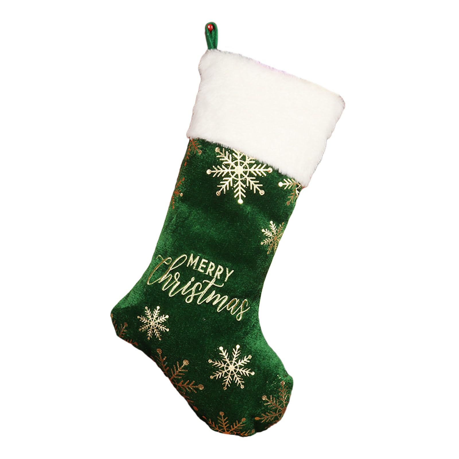 Jazuaiao Christmas Velvets Stocking Hanging Ornament Gift Packagings Decor for Children Day Birthday Party Gift Christmas Velvets Stocking