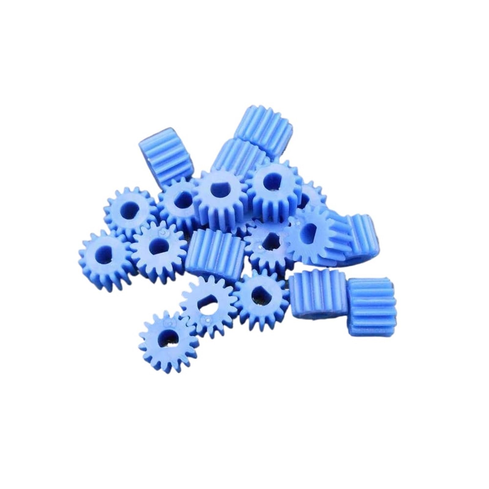 Shaft Pinion 20pcs Blue Plastic Motor Gear 3mm D Hole 0.5M 15T POM Spur Gear 0.5 Module 15 Teeth 8.5x6mm N20 Gear Motor Shaft Gear Motor Transmission