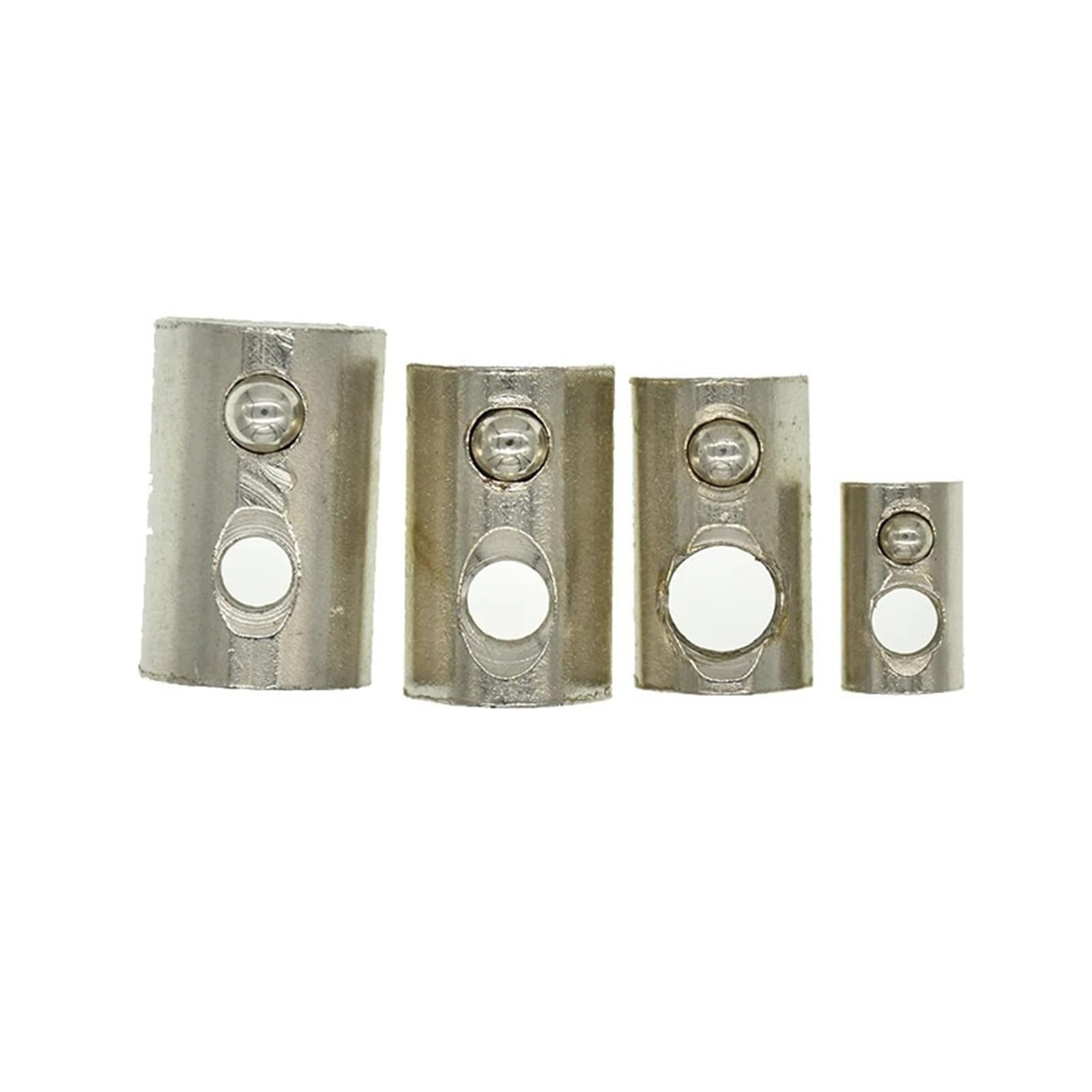T-Nut-Gleitmuttern, Halbrunde Elastizität Roll-In T-Federmuttern M3-M8 for 2020-4545 Aluminiumprofile Nut(3030-M6-50pcs)