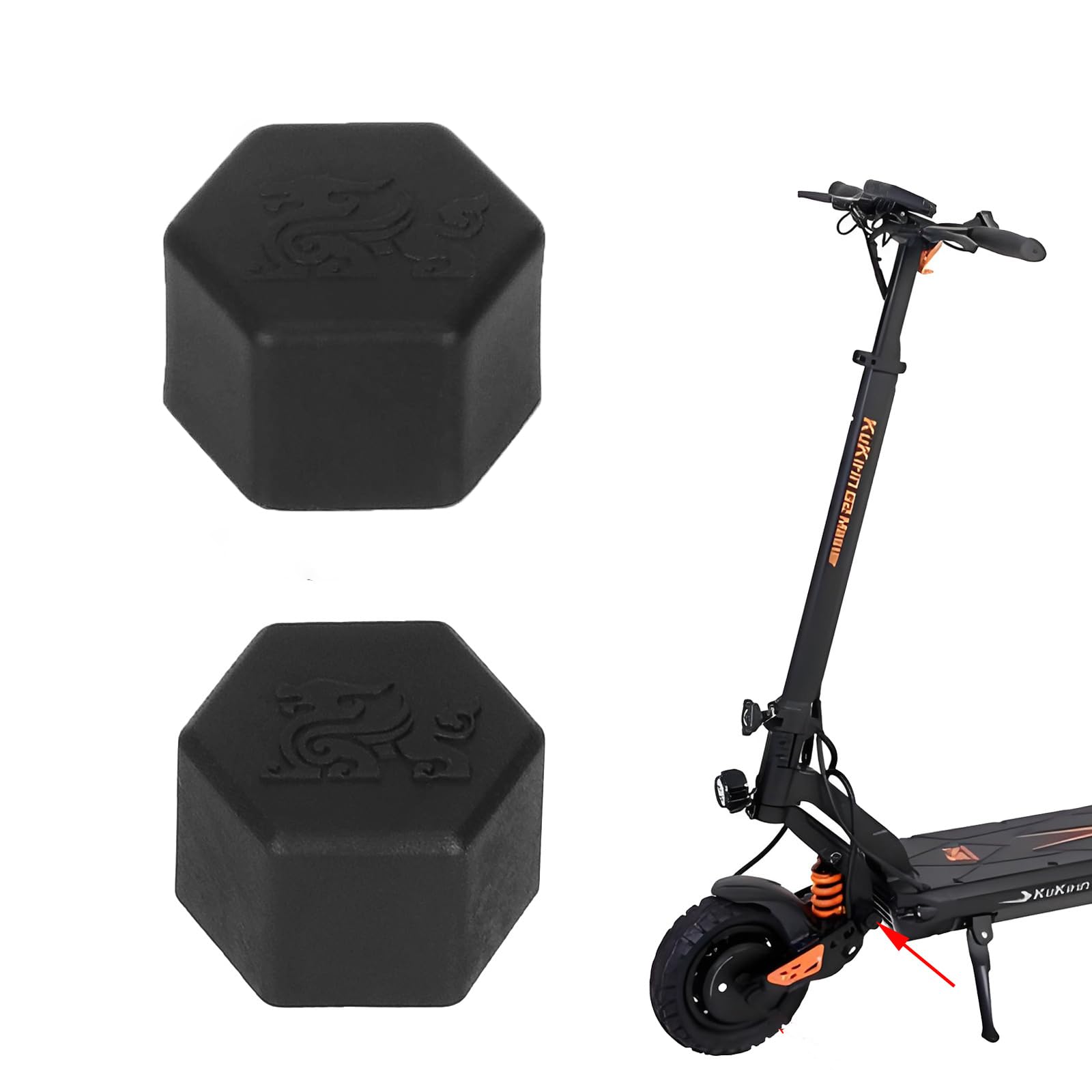 Coperchio Dado albero bilanciere per Kugoo Kukirin G2 Master Tappo Dado in Plastica Parti di Ricambio per Scooter Elettrico Accessori