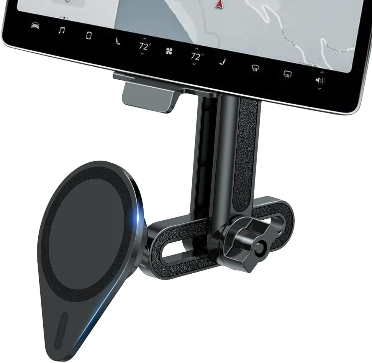 Amazon.co.jp Jowua 6D 見えない折りたたみ式カーマウント magsafe対応 Tesla Model 3/ Y