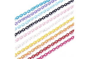 10pcs Plastic Chain Links for Jewelry Making