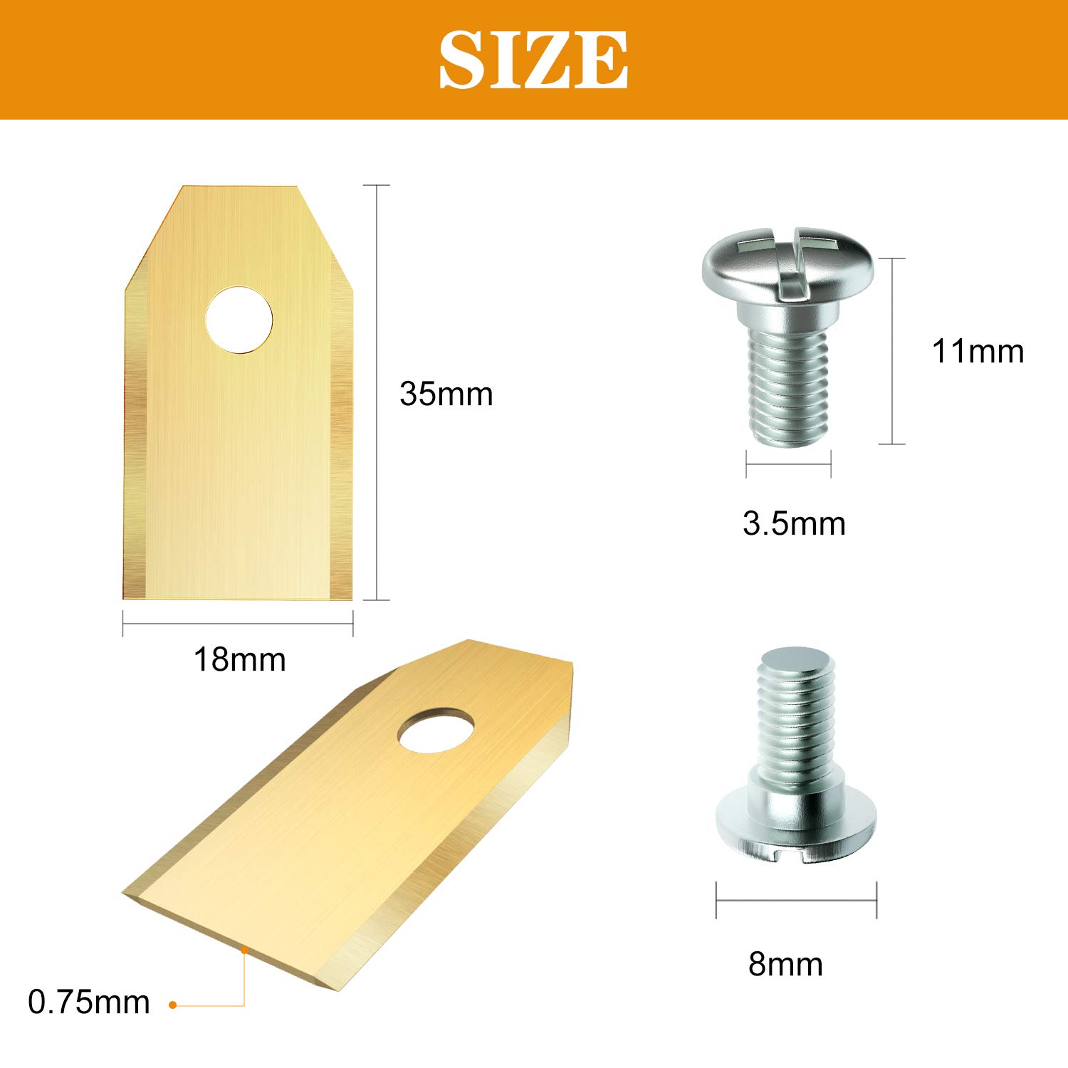 30 Lame Titanio Per Robot Tosaerba - Ricambio Per Husqvarna Automower E Gardena | Kit Completo Con Viti