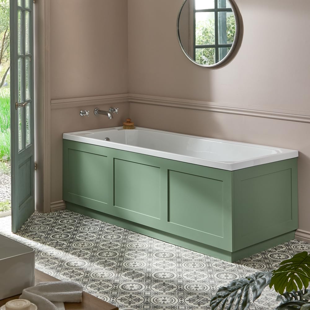 Milano Pastel Green (Side & End Panels) Richmond 1700Mm X 700Mm Single Ended Standard Bath Pastel Green Panels