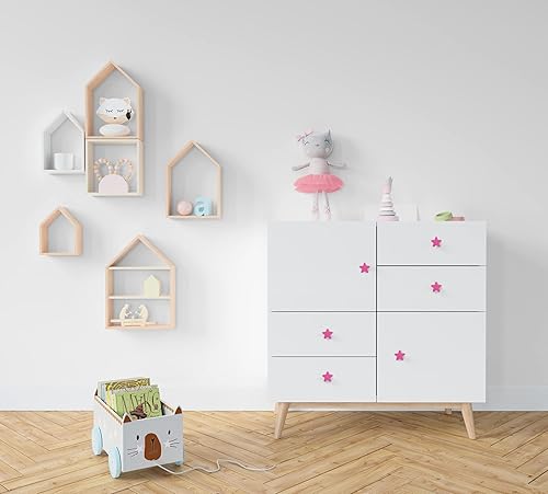 Miniatura 6 de Stargallery 6 pomos con forma de dibujos animados lindos para muebles, pomos de goma suave para gabinete, cajón, aparador, armarios, organizador,