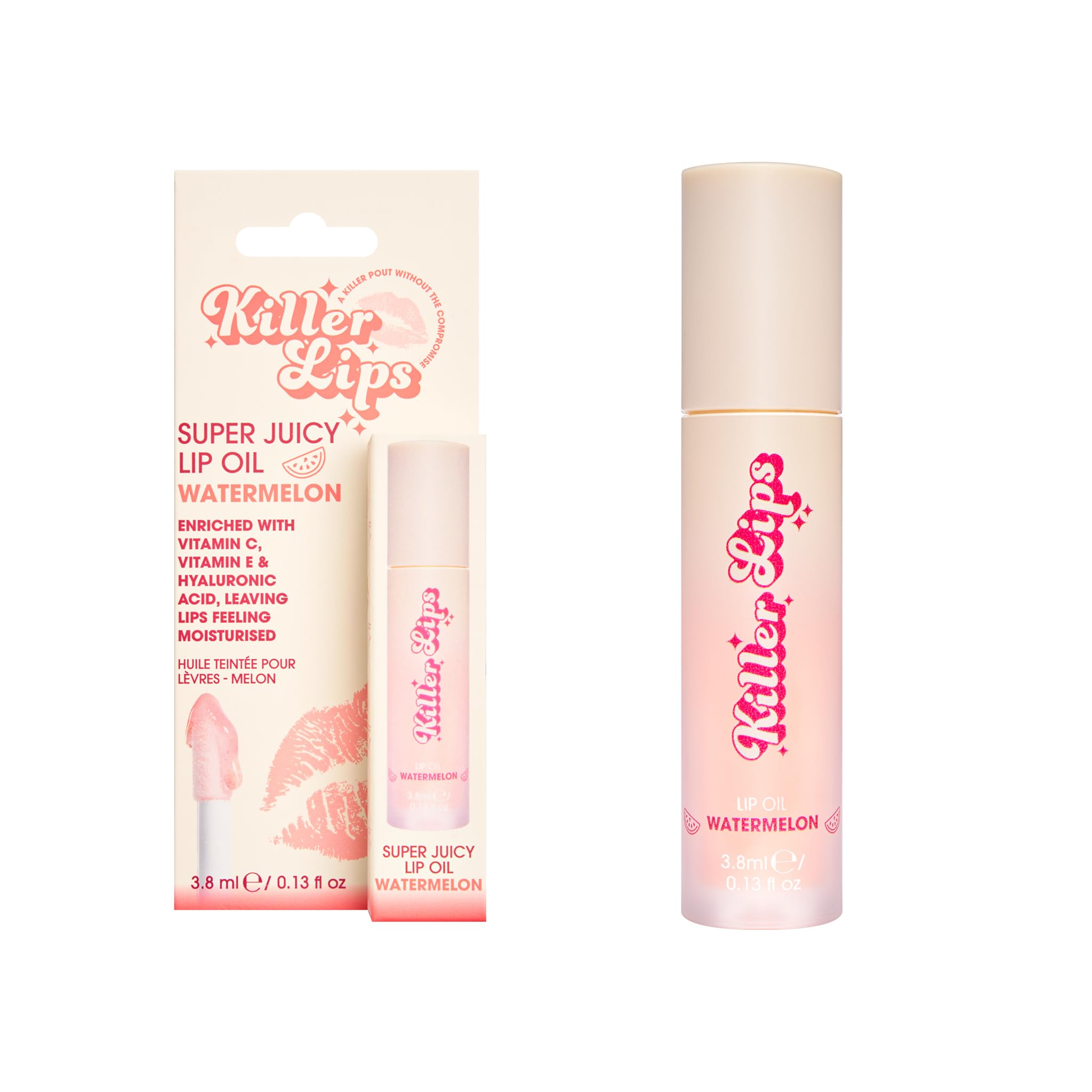 Killer Lips Super Juicy Lip Oil Watermelon Lip Oil 3.8 Ml