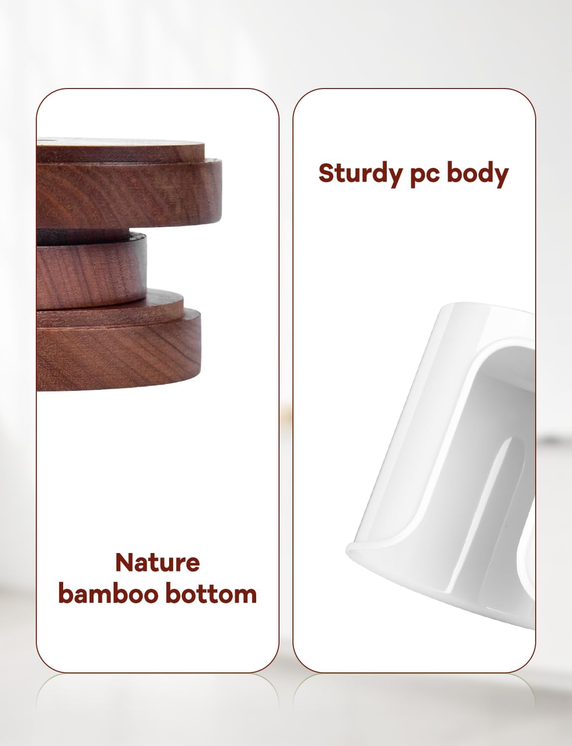 Premium Bathroom Cup Dispenser - Compact Cup Holder for Dixie 3 oz Cups, 3 4 Ounce Mouthwash Cup Dispenser - PC/Walnut, White, Pack of 2 image 4
