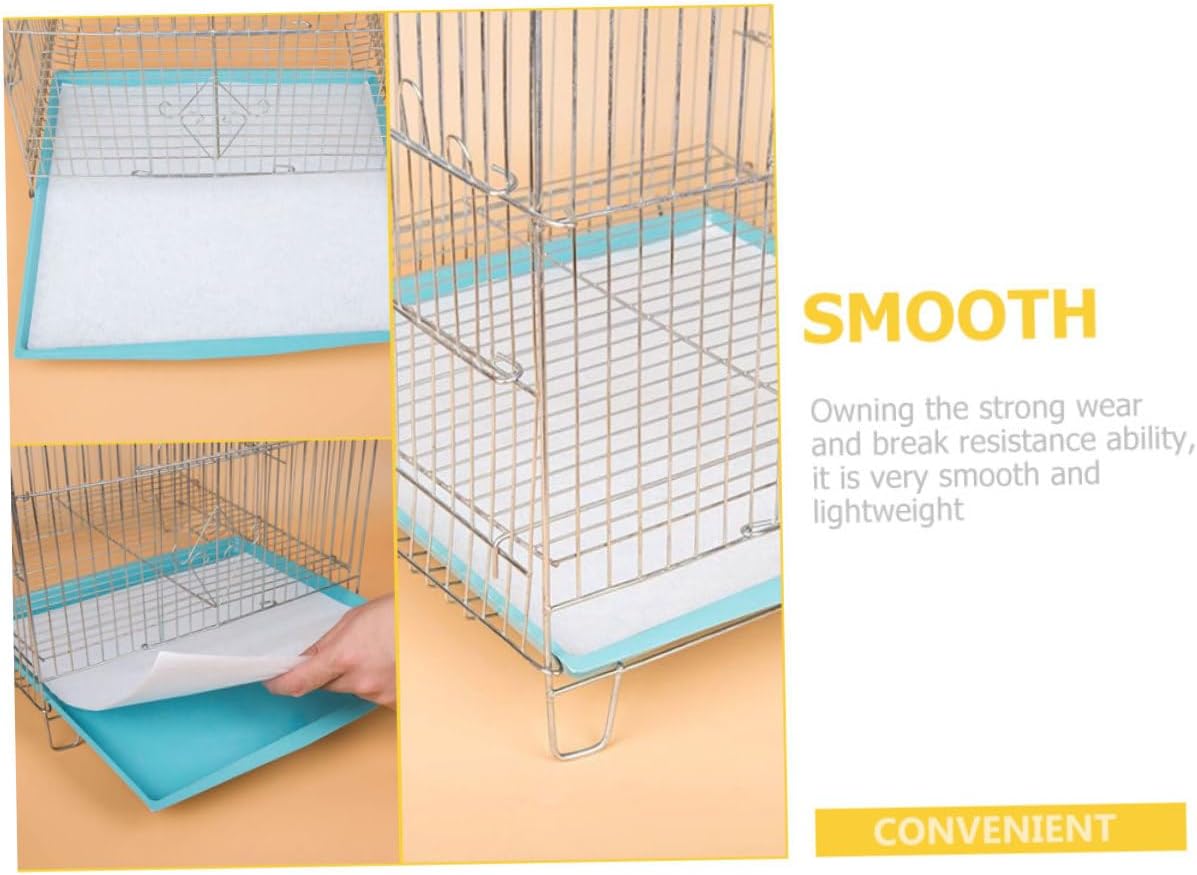 GANAZONO 300pcs Bird Cage Liners Thick and Absorbent Paper Pads for Parrot Cages Liners for Easy Cleanup and
