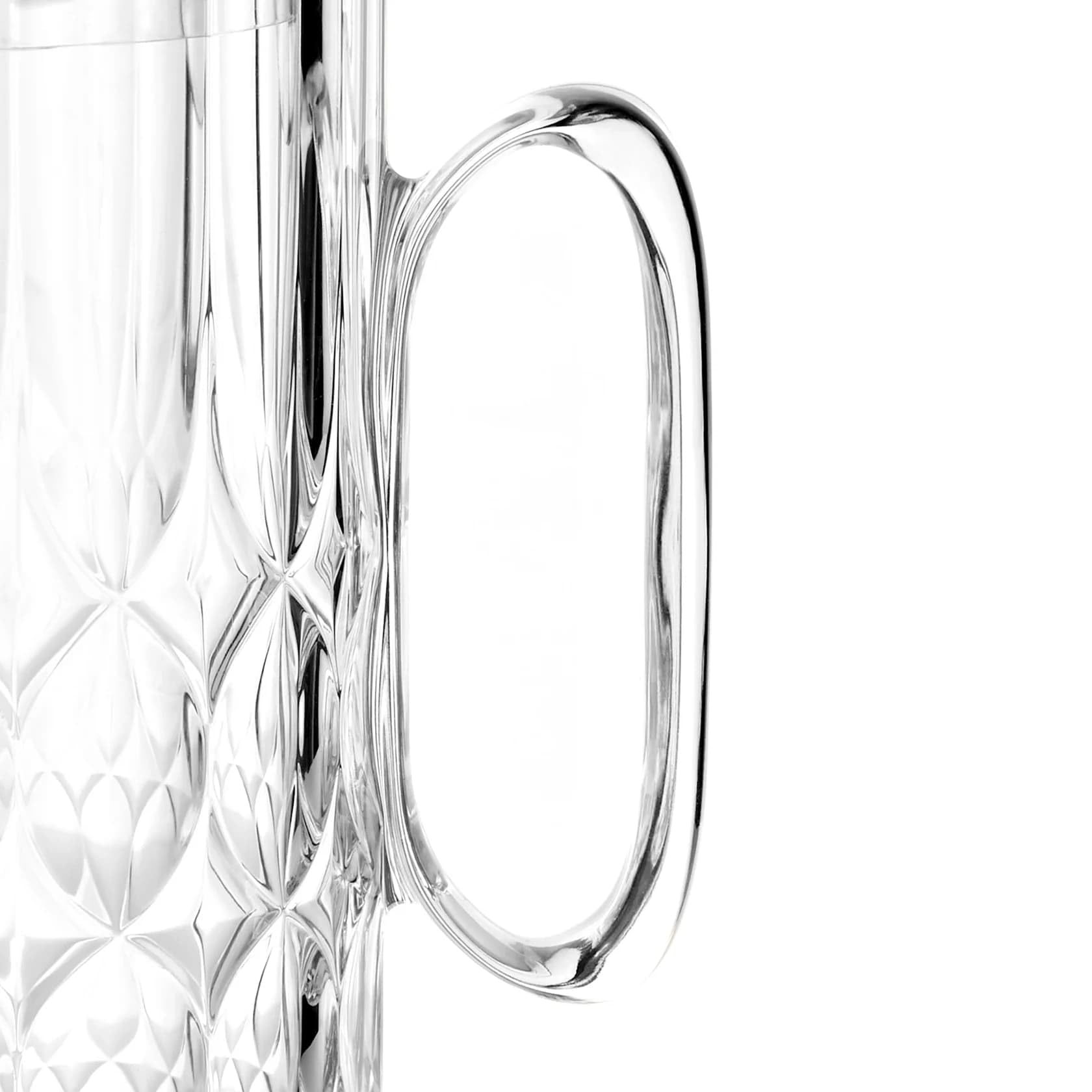 Guzzini - Vanity, Caraffa con coperchio in Bio-based SAN e Bio-based SMMA (Trasparente)