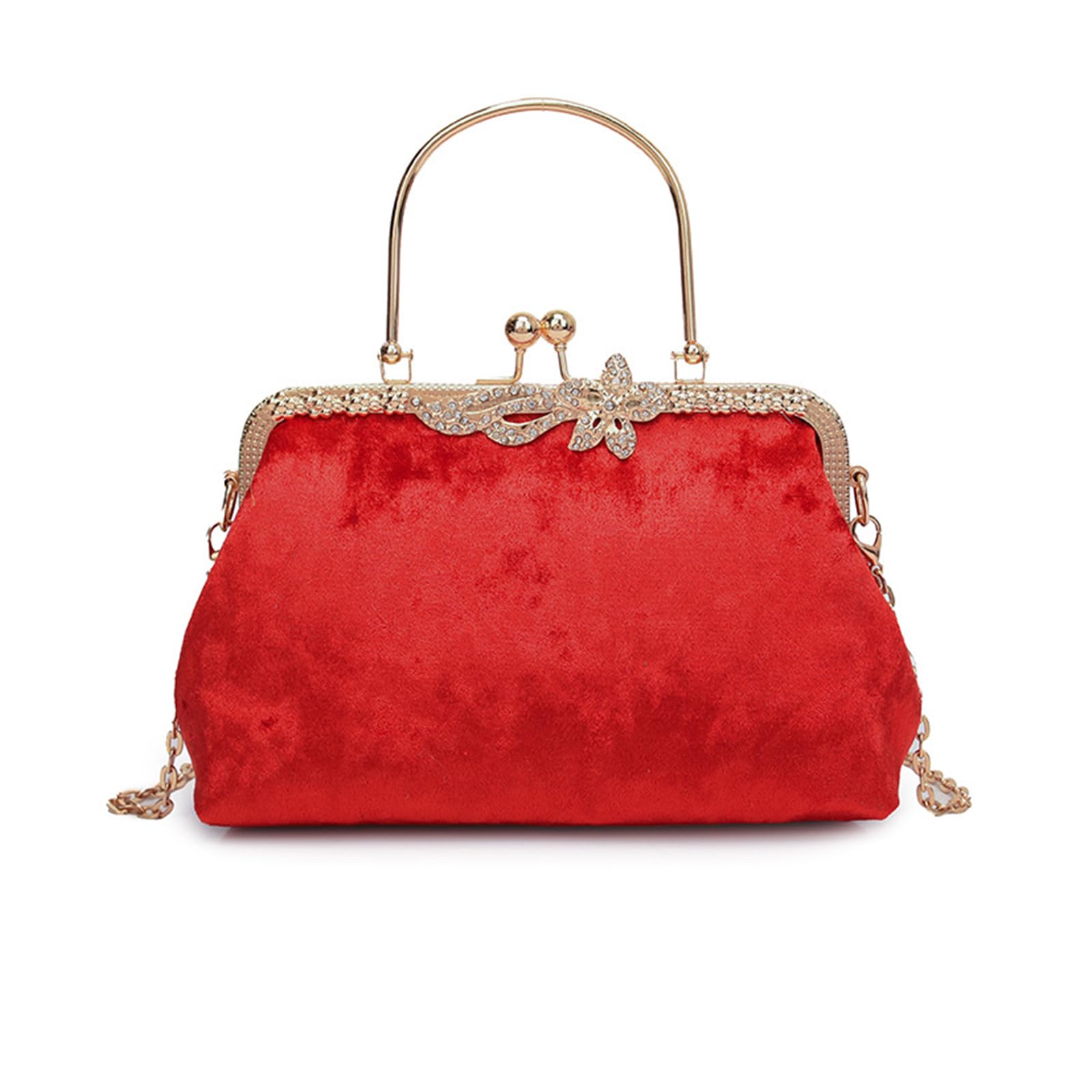 NICOLE & DORISWomen Clutch Purses Ladies Evening Bag Velvet Handbag Crossbody Shoulder Bag Grab Bags Luxury Clutch Bags Party Bag Prom Wedding Bag