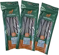Palitinho Bovino 4un - Mordedor Natural para Cães - Natuka (3 Unidades)