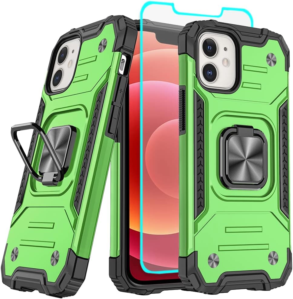 Yiakeng iPhone 12 Case, iPhone 12 Pro Case with Screen