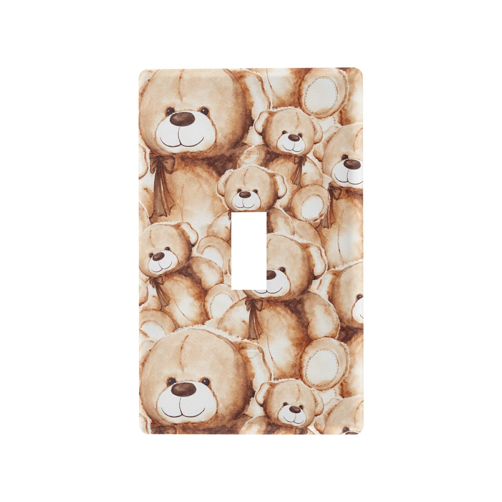 Lovely Teddy Bear Light Switch Cover Decorative Receptacle