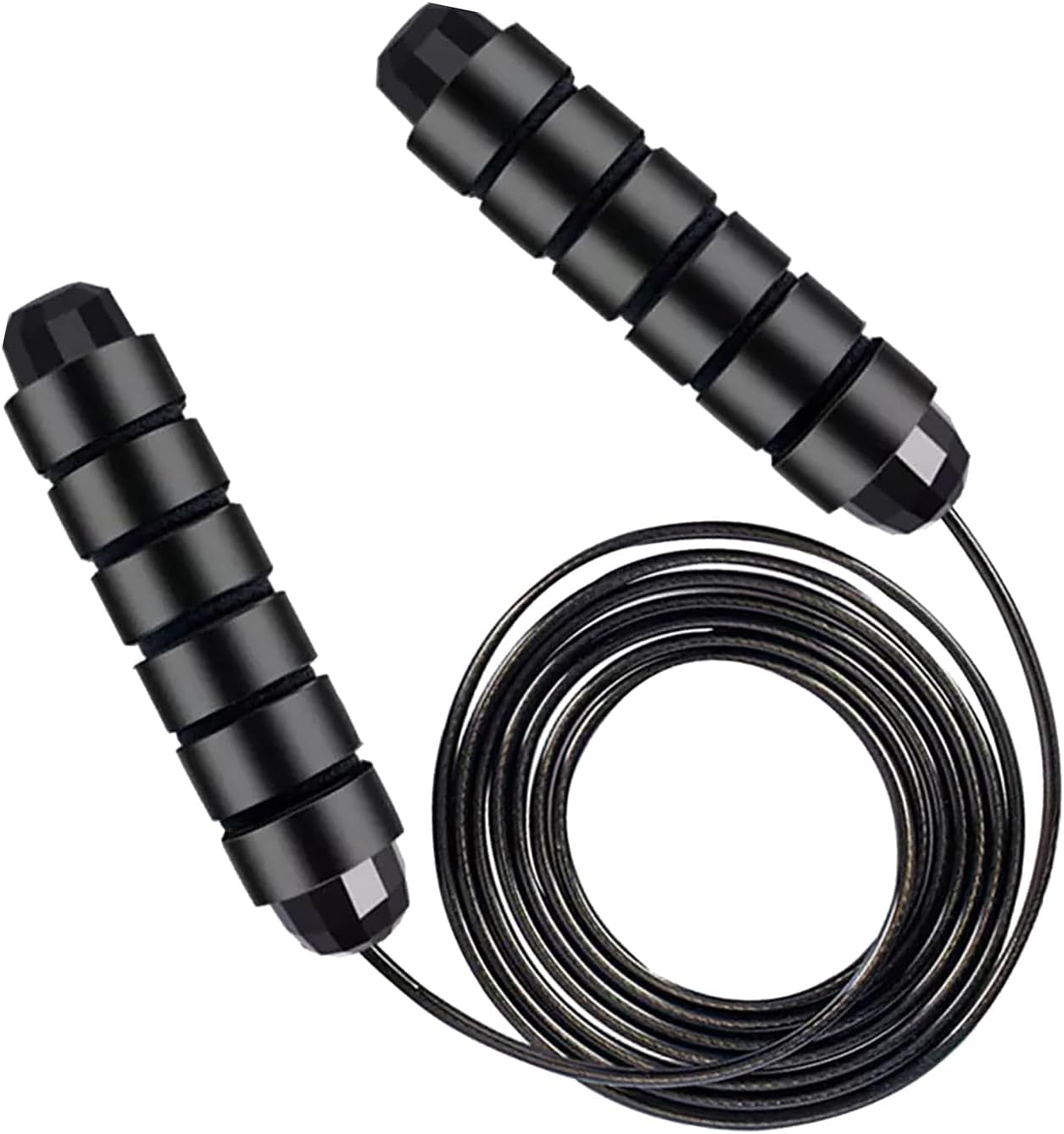 Jump Rope, Tangle-Free Rapid Speed Jumping Rope Cable with Ball Bearings，Adjustable Steel Jump Rope Workout with Foam Handles for Fitness for Women, Men, and Kids, Home Exercise & Slim Body