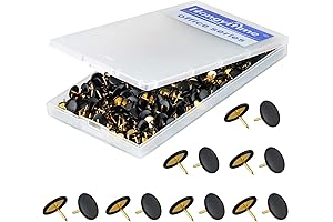 HongyiTime Black Thumb Tacks 400-Pack
