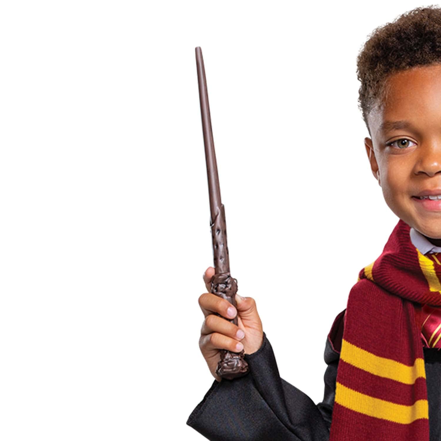 Disguise Harry Potter Dress Up Set for Kids, Official Wizarding World Costume Kit with Robe, Scarf, Tie and Wand, Kids Size Small (4-6)