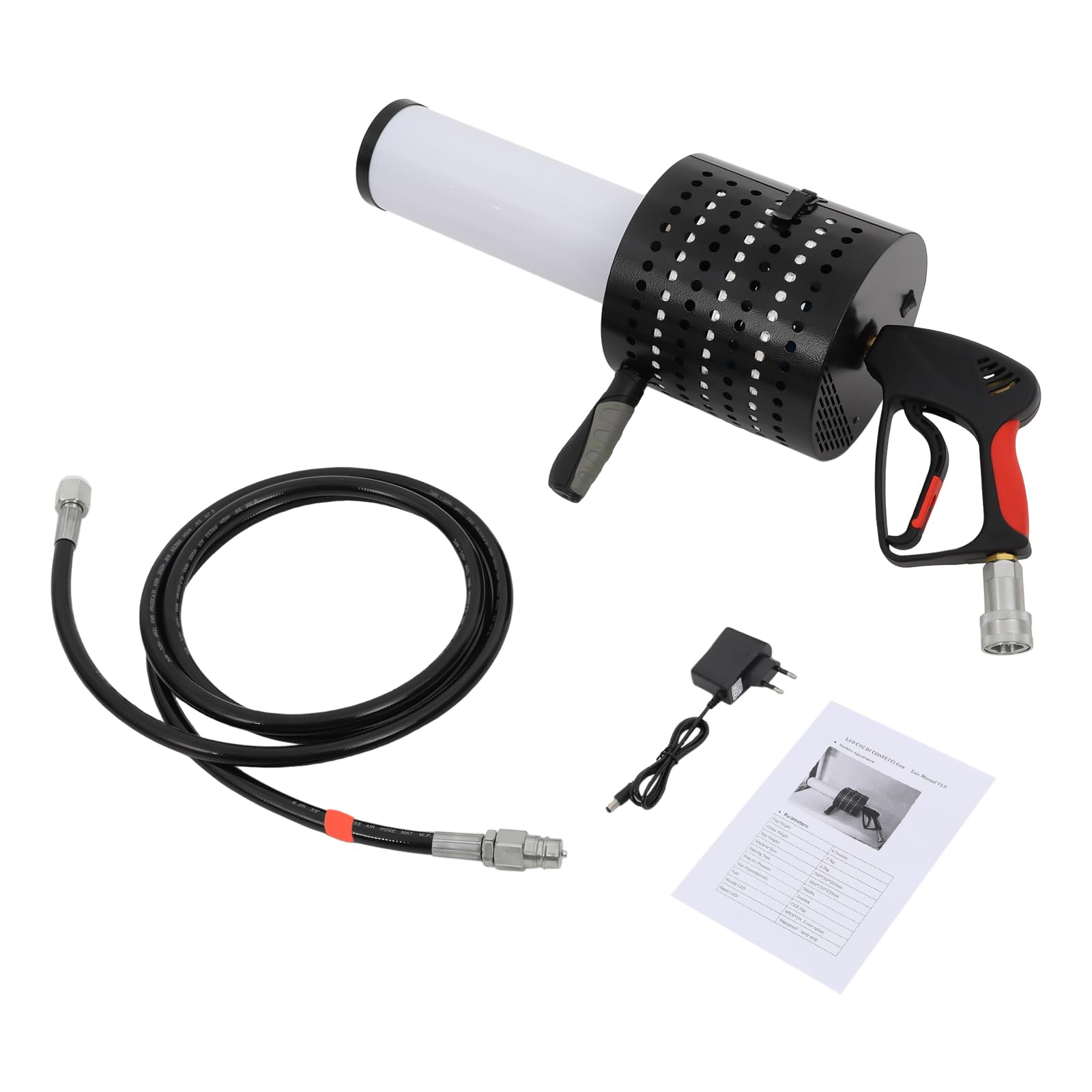 CO2 Party Gun DJ Cannone Pistola con trachea da 3 m LED Jet Machine per feste club palcoscenico