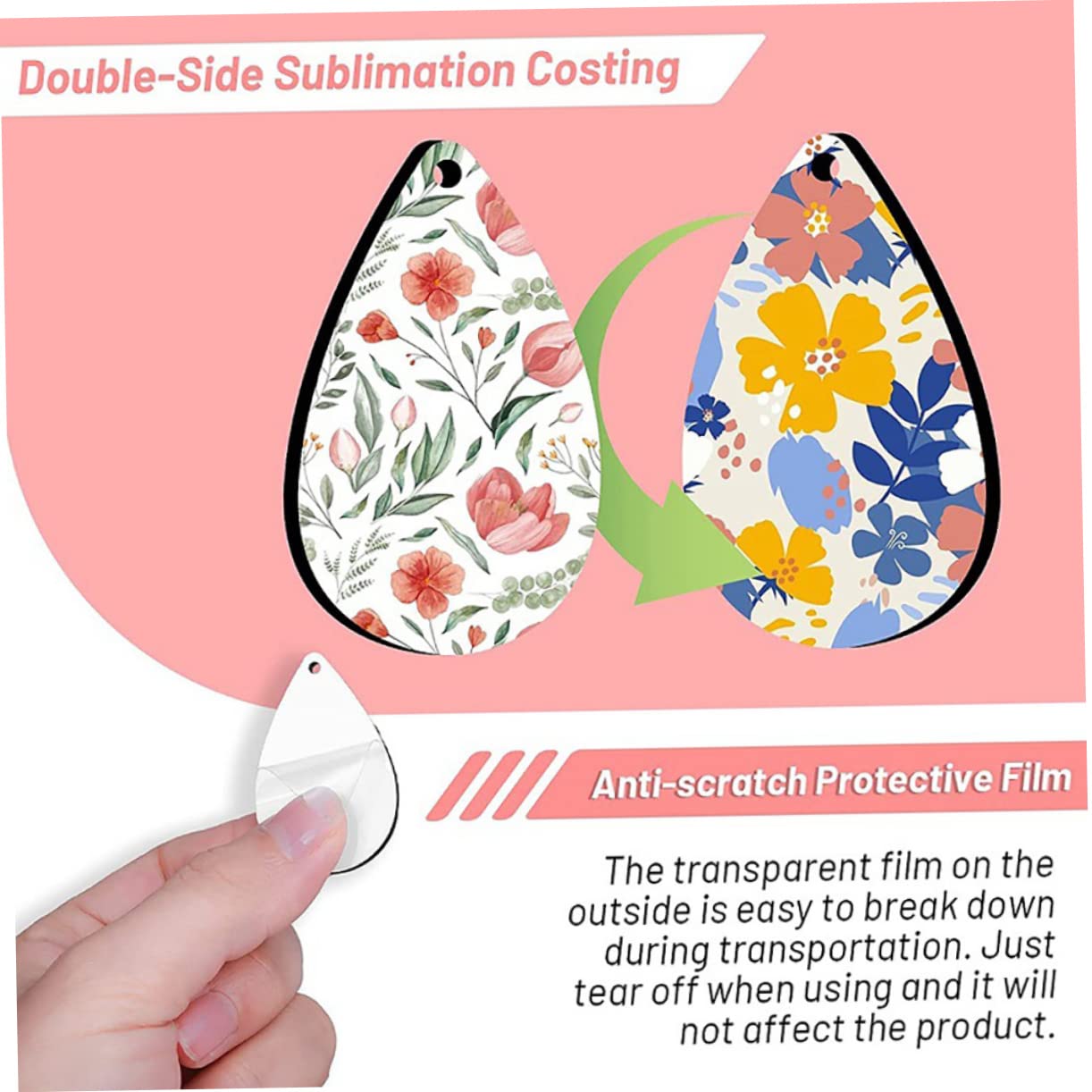 STOBOK 3 Sets Erstellen Benutzerdefinierten Schmuck Sublimation Rohlinge Ohrring Formen Handgefertigte Ohrring Haken 50 Stück * 3
