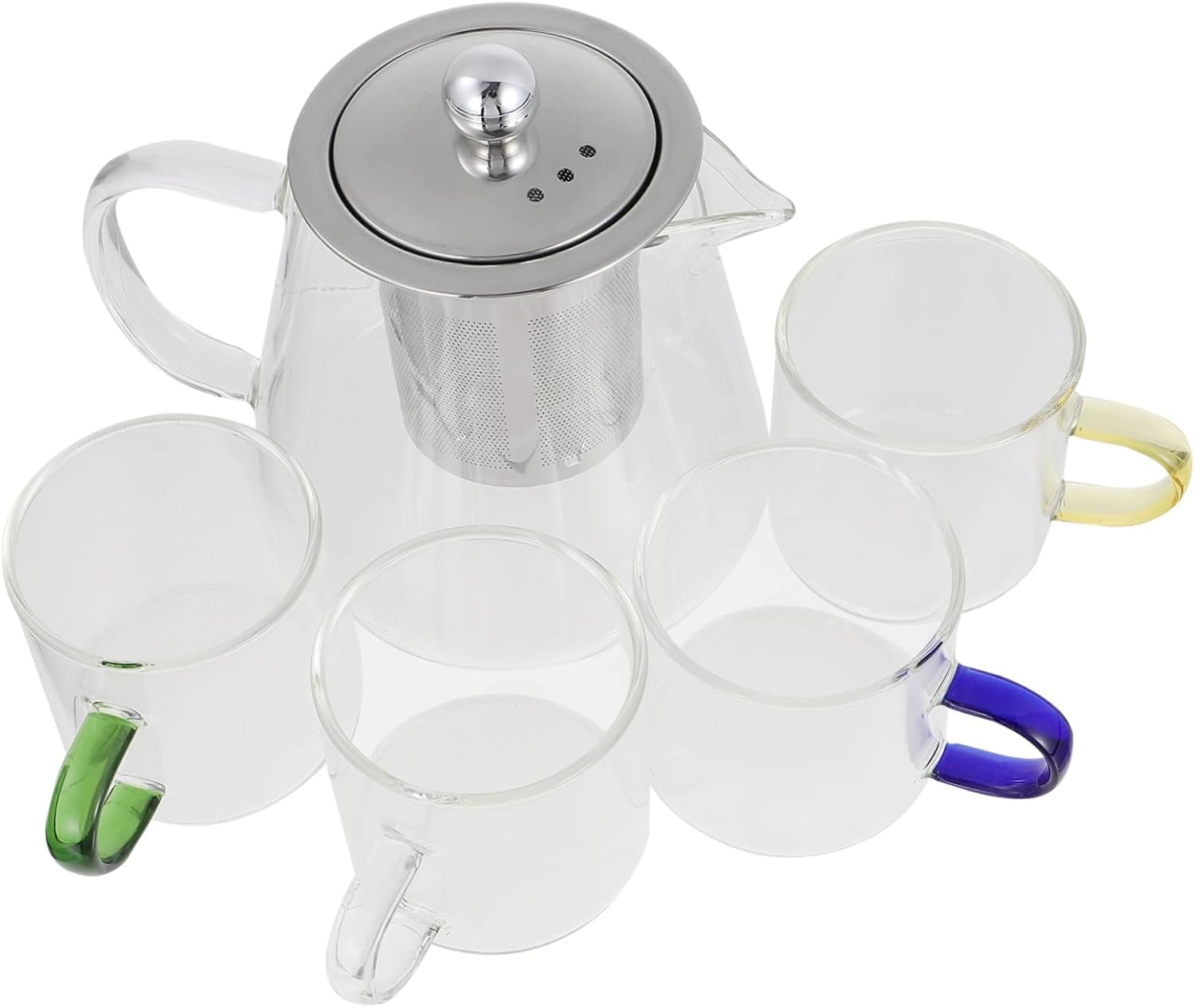 Alipis 1 Set Glass Teapot Household Glass Kettle Pot for Tea Heat