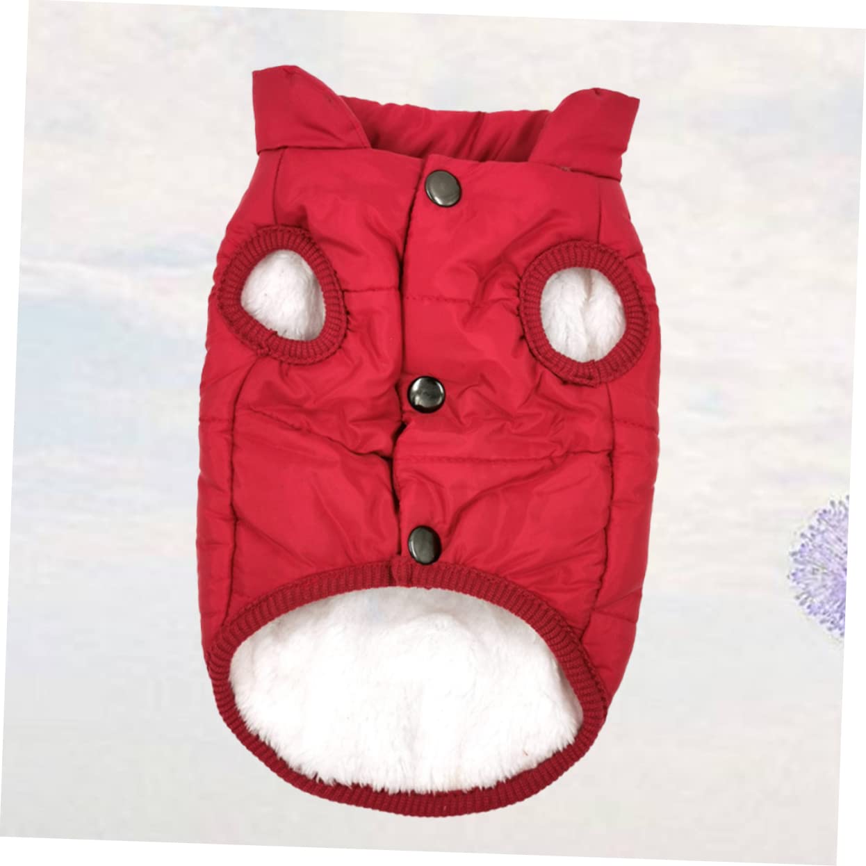 Beavorty 3pièces Gilet pour Chien Hiver Isolante Et Chaude pour Animaux De Compagnie Vêtement Et Hiver pour Chiens Rouge XS