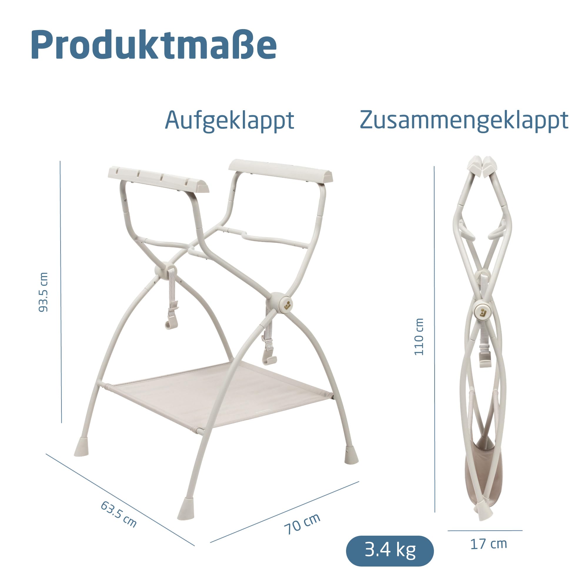 Maxi-Cosi Indigo Badewannenständer, 0–15 Monate, Elegance Beige