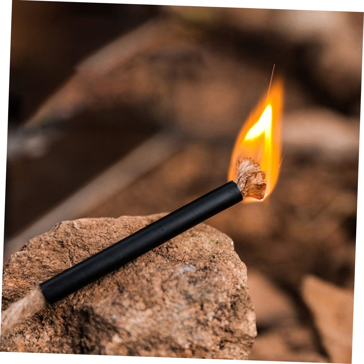 DOITOOL 30 Sets Camping Ropes Portable Fat Rope Fire Starter for Fire Ignition