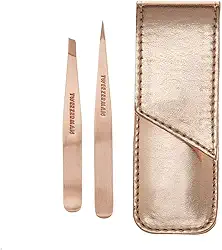 Conjunto de pinças pequenas Tweezerman (rose gold)