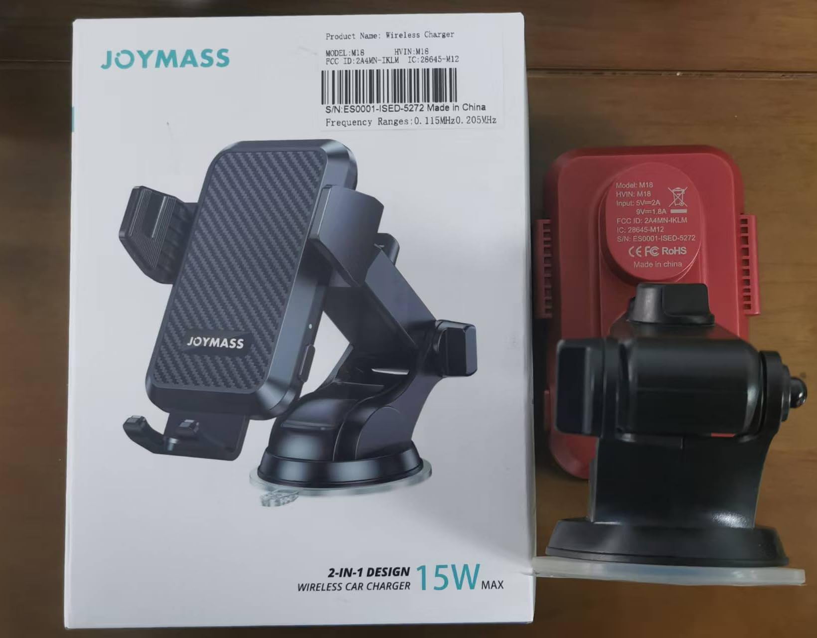 JOYMASS Cargador inalámbrico de coche, soportes de teléfono para tu coche, 15 W, soporte de teléfono de sujeción automática, accesorios de coche para iPhone 16, 15, 14, 13, 12 Mini Pro Max 11, Samsung