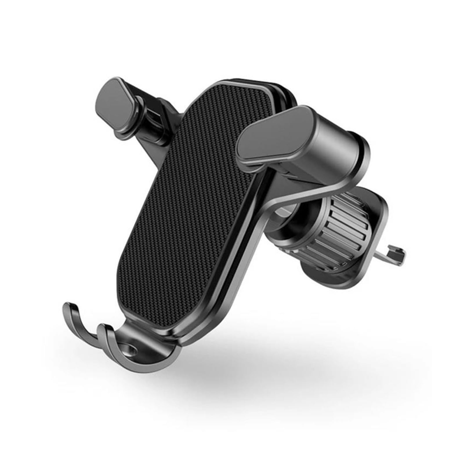 Supporto anticaduta per auto per presa d'aria per cruscotto dell'auto per telefono cellulare e navigatore satellitare(Black A)