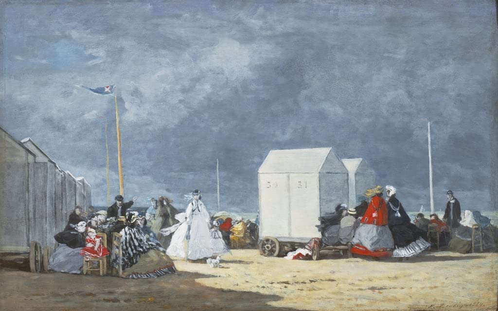 Cuadro abstracto de tormenta de Eugene Boudin para decorar tu salón con elegancia 5