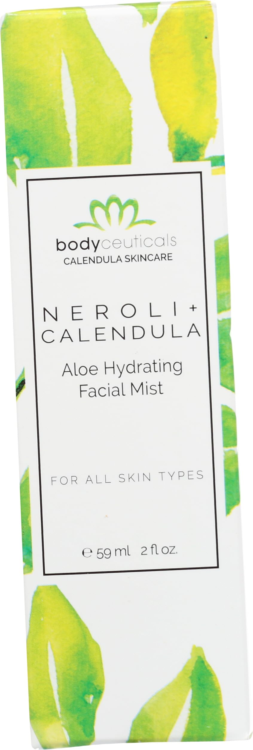Bodyceuticals Calendula Aloe Hydrating Facial Mist | Refresh & Soothe with Organic Aloe & Calendula Non-GMO | No Parabens & Sulphates| Pre- Serum & Moisturizer treatment | 2 oz Spray