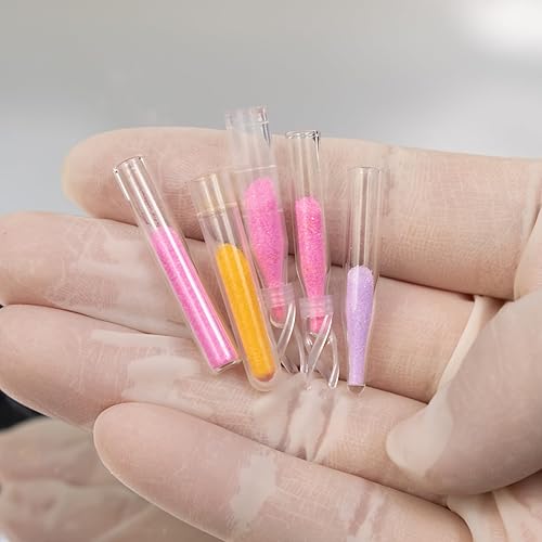 Miniatura 5 de ALWSCI Insertos de vial de 250 l, vidrio de borosilicato de 0.236 x 1.142 in, base cónica con resorte, paquete de 100